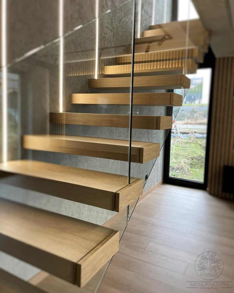 Meble - Nowoczesne schody Nowy Sącz - Półkowe SChody